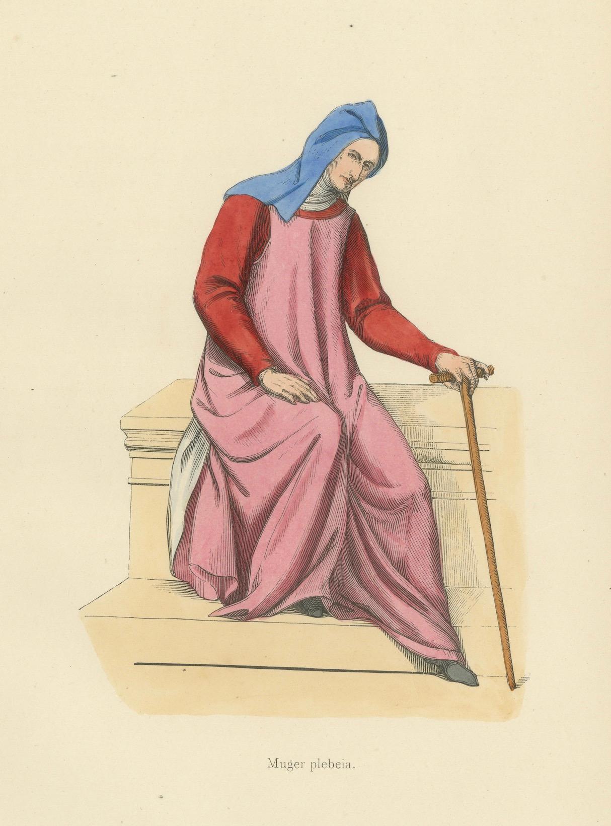 Milieu du XIXe siècle Everyday Grace : A Common Woman of the Past, 1847 en vente