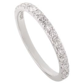 For Sale:  Everyday Moissanite Eternity Band Ring in 14k Solid White Gold Gift for Him