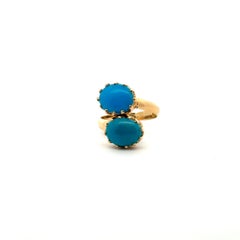 Everyday Turquoise Ring 18K Gold For Her