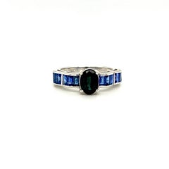 Everyday 3.20 Carat Natural Blue Sapphire Unisex Ring in 925 Silver Jewelry