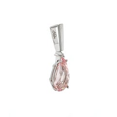 Everydays Morganite Pendant and 18k White Gold (P13444n)
