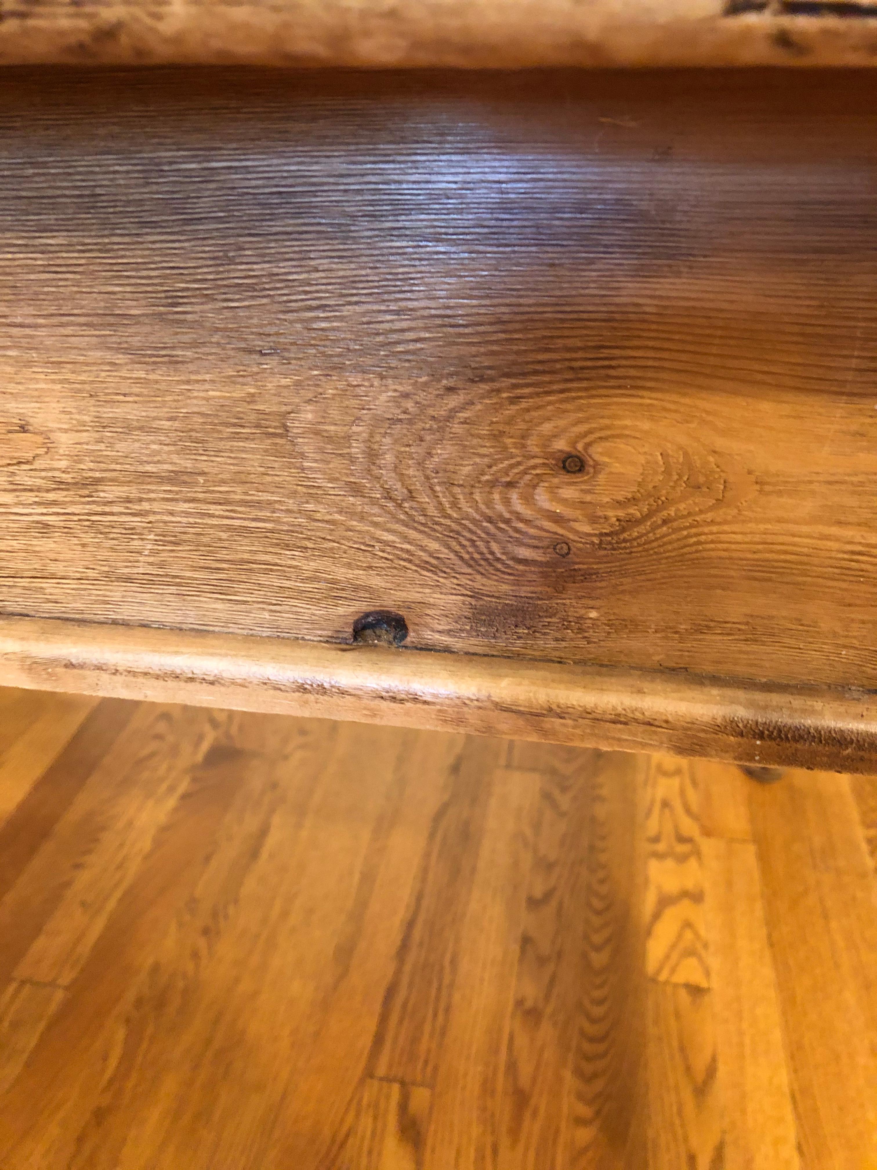 19th Century Everyone's Favorite American Pine Antique Farm Table