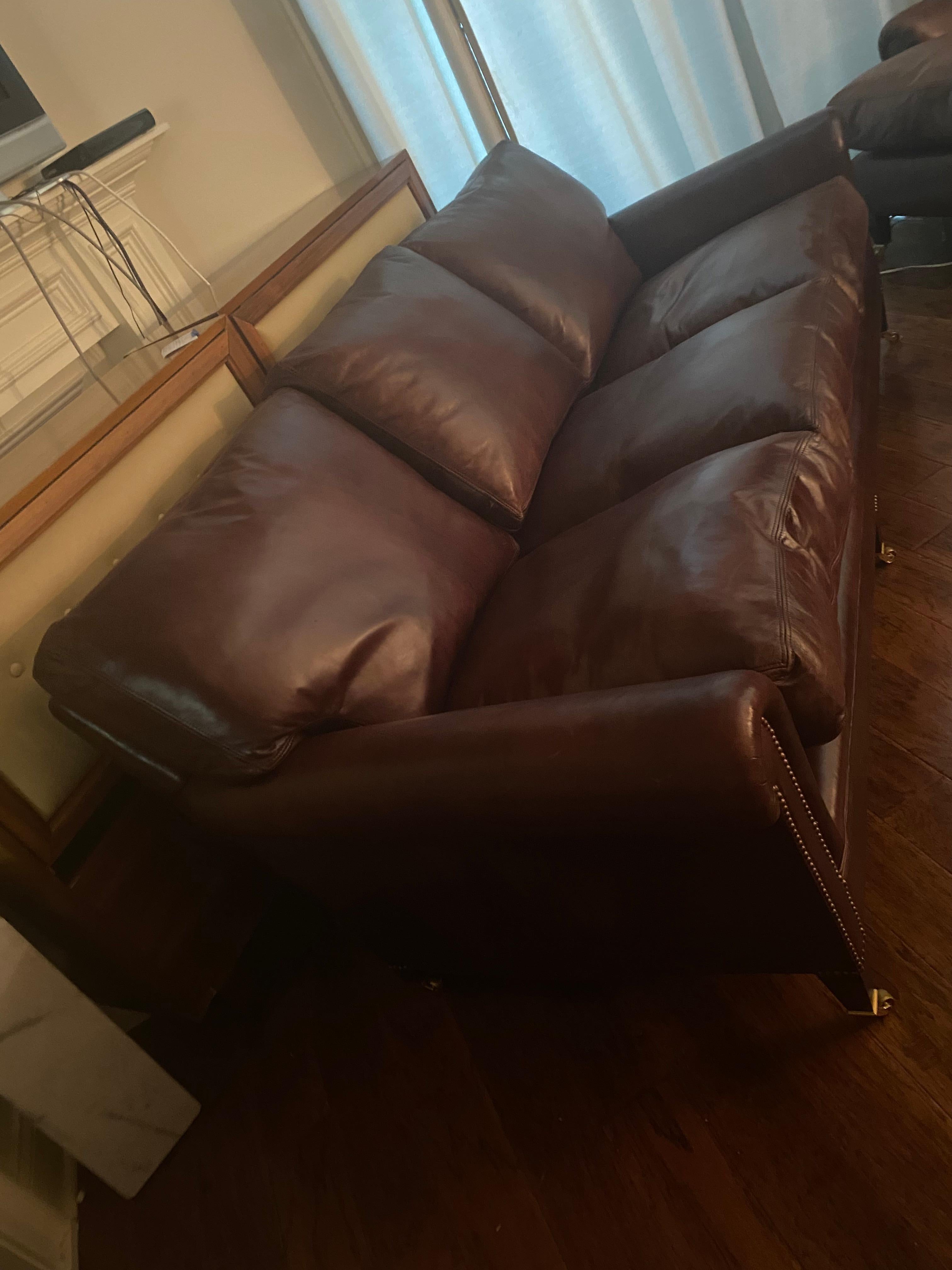 Everyone's Favorite Big Leather George Smith Club Chair 5