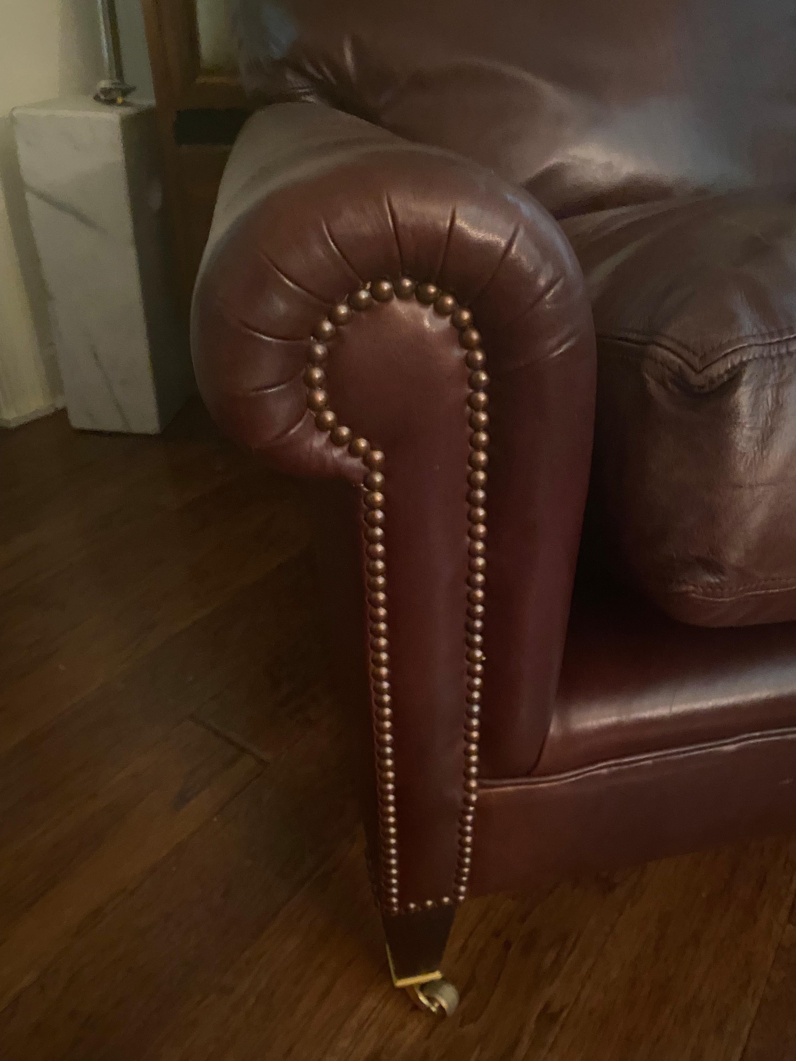 Everyone's Favorite Big Leather George Smith Club Chair 6