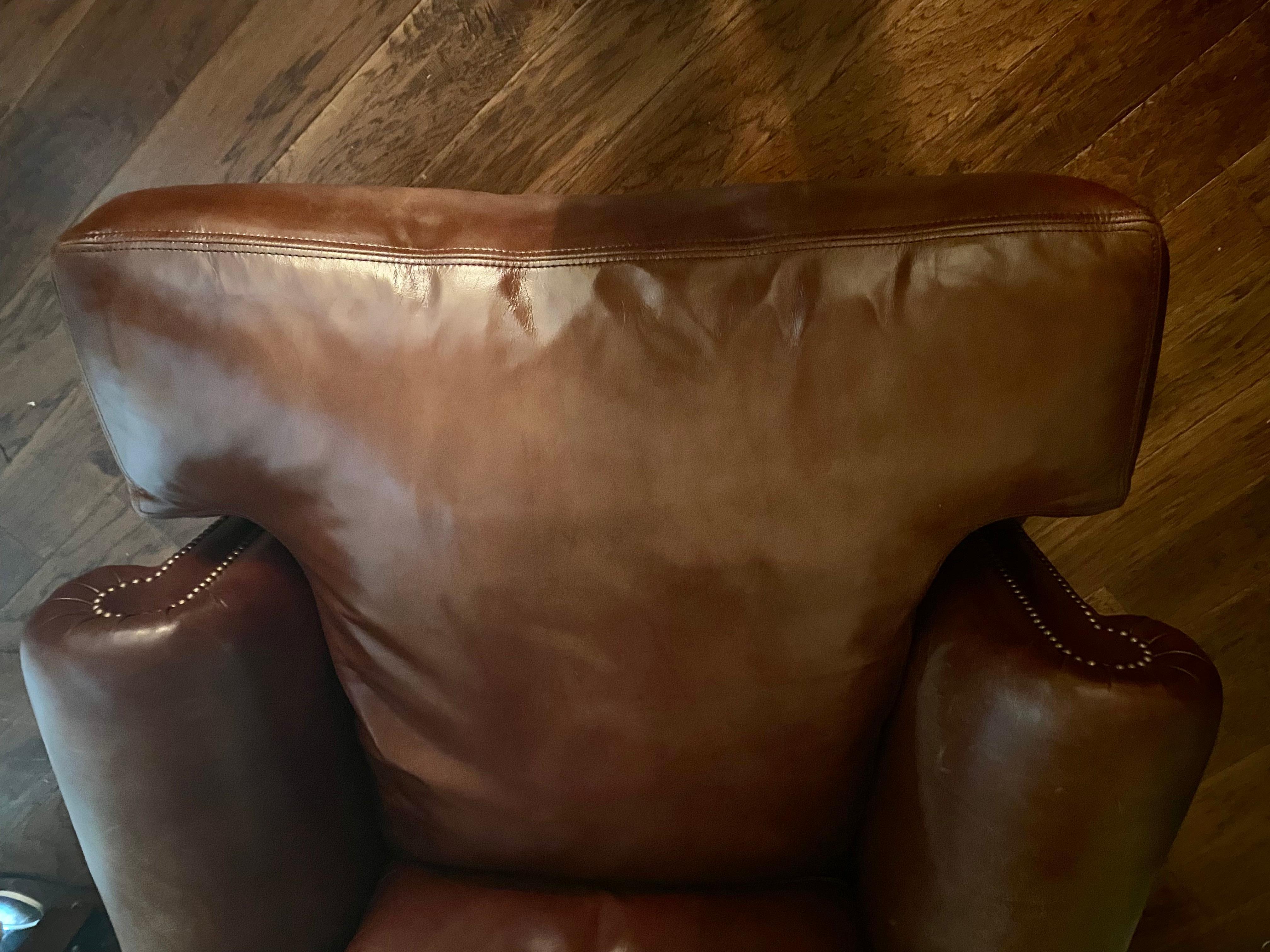 Everyone's Favorite Big Leather George Smith Club Chair 1