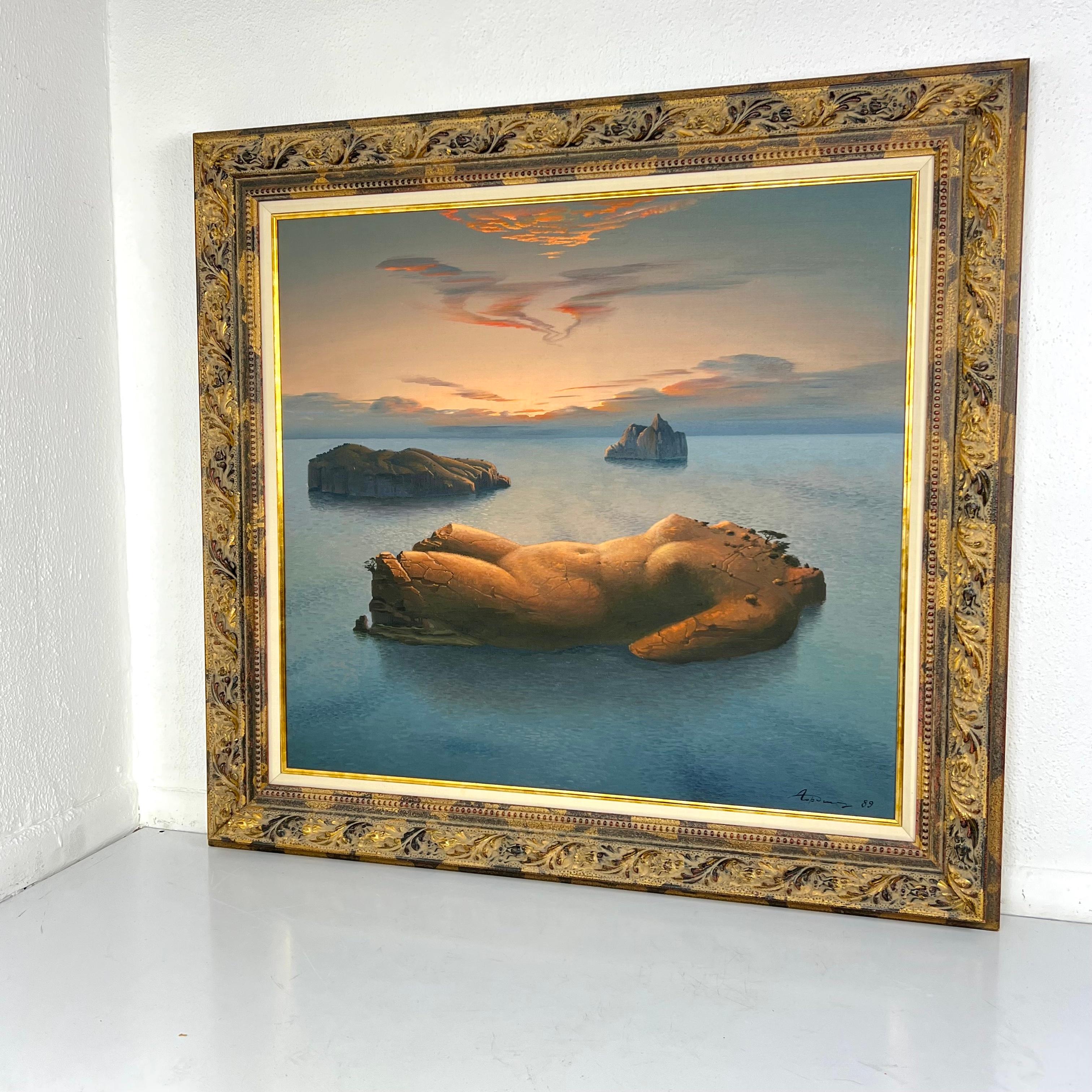 Evgeni Gordiets Surrealist Oil Painting In Good Condition For Sale In Dallas, TX