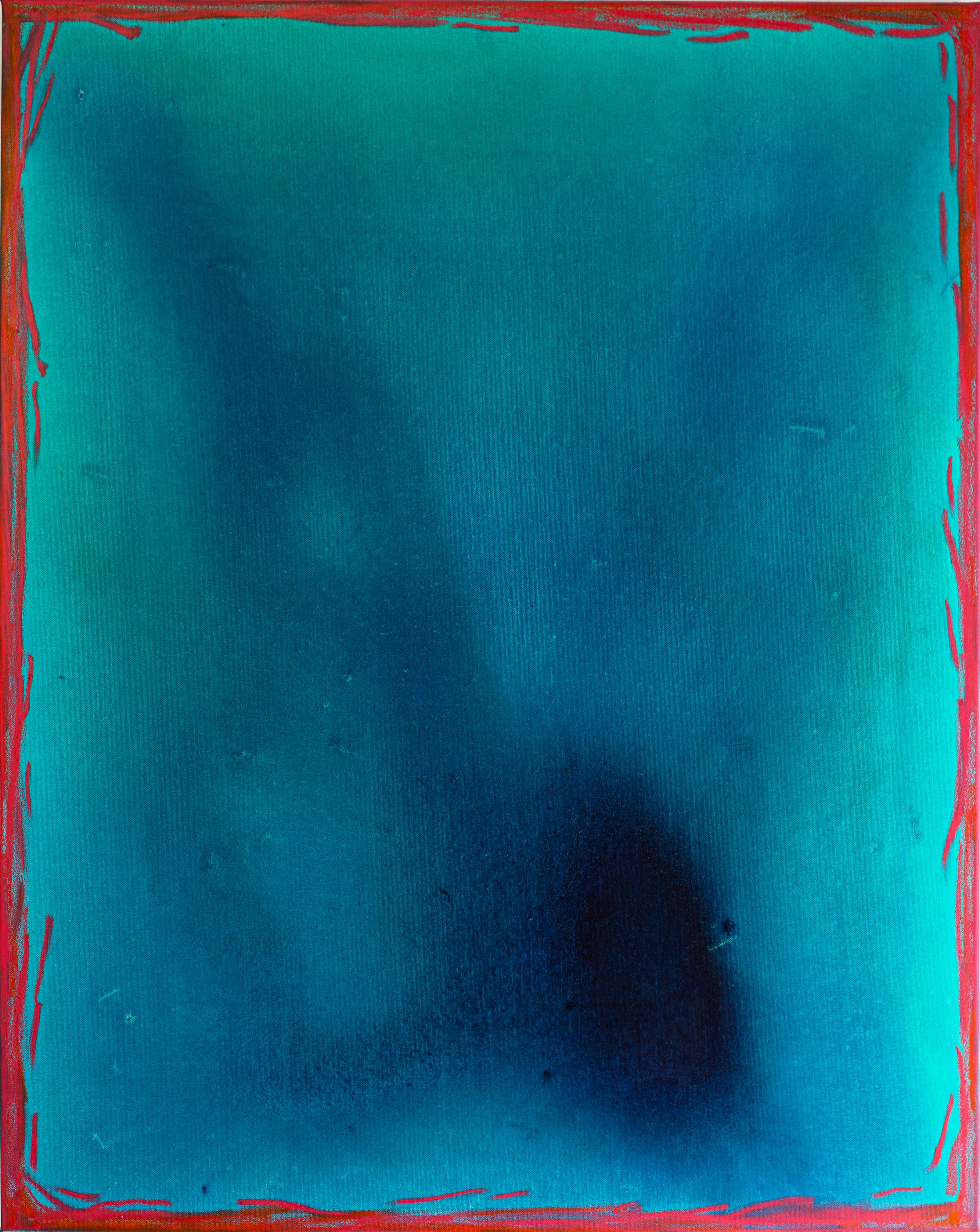 Evgenia  Makarova  Abstract Painting - Blue My Mind, Original Abstract Minimalist Painting
