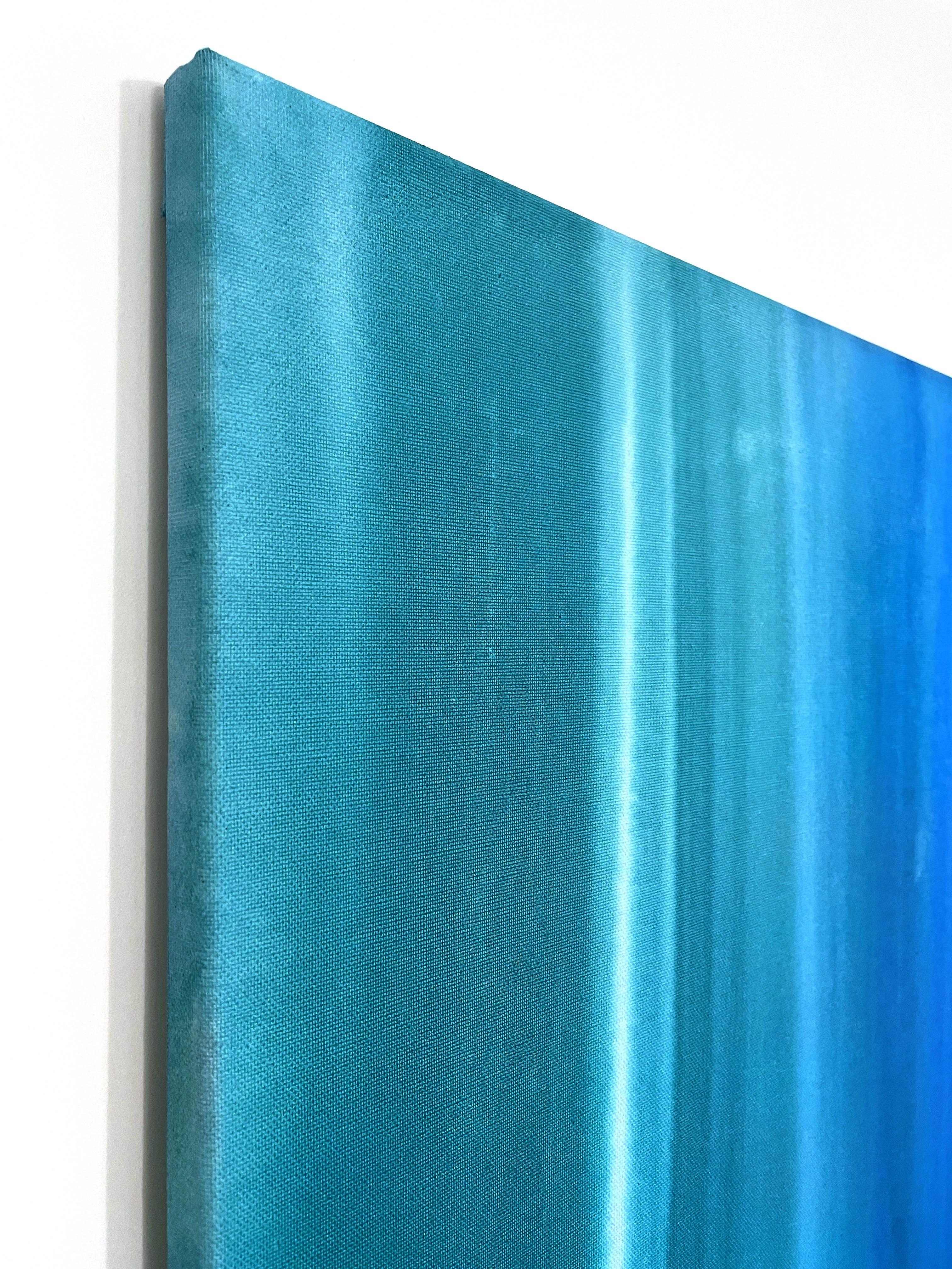 Meereswelle. Abstraktes Gemälde 136, Gemälde, Acryl auf Leinwand – Painting von Evgenia  Makarova 