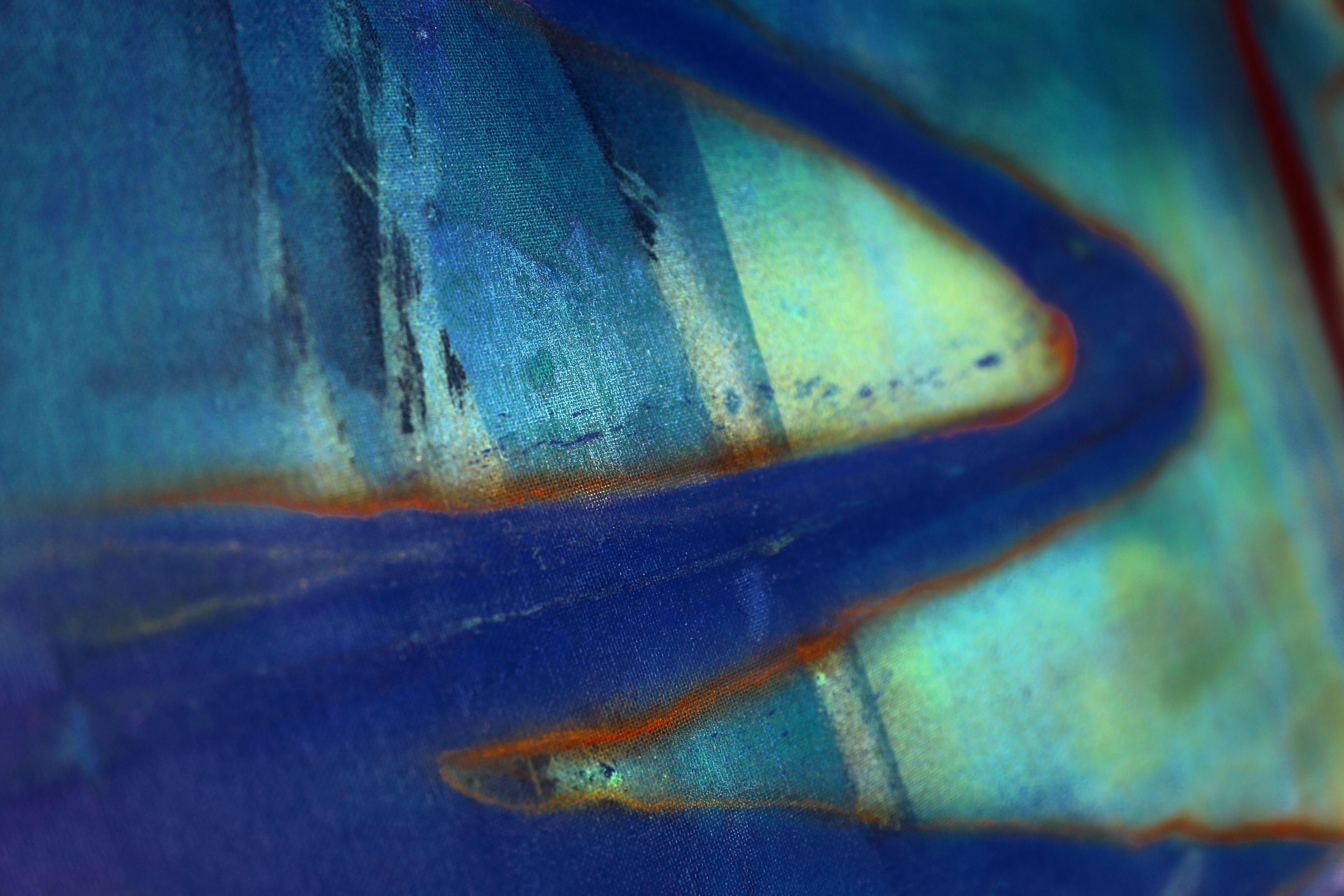 Original abstract painting.  Rich bright and vibrant colors.     DIMENSIONS : 105 X 85 cm    DETAILS :     - High quality acrylic, spray paint and pastel on canvas  - Includes a certificate of authenticity signed by the artist  - Style: Modern,