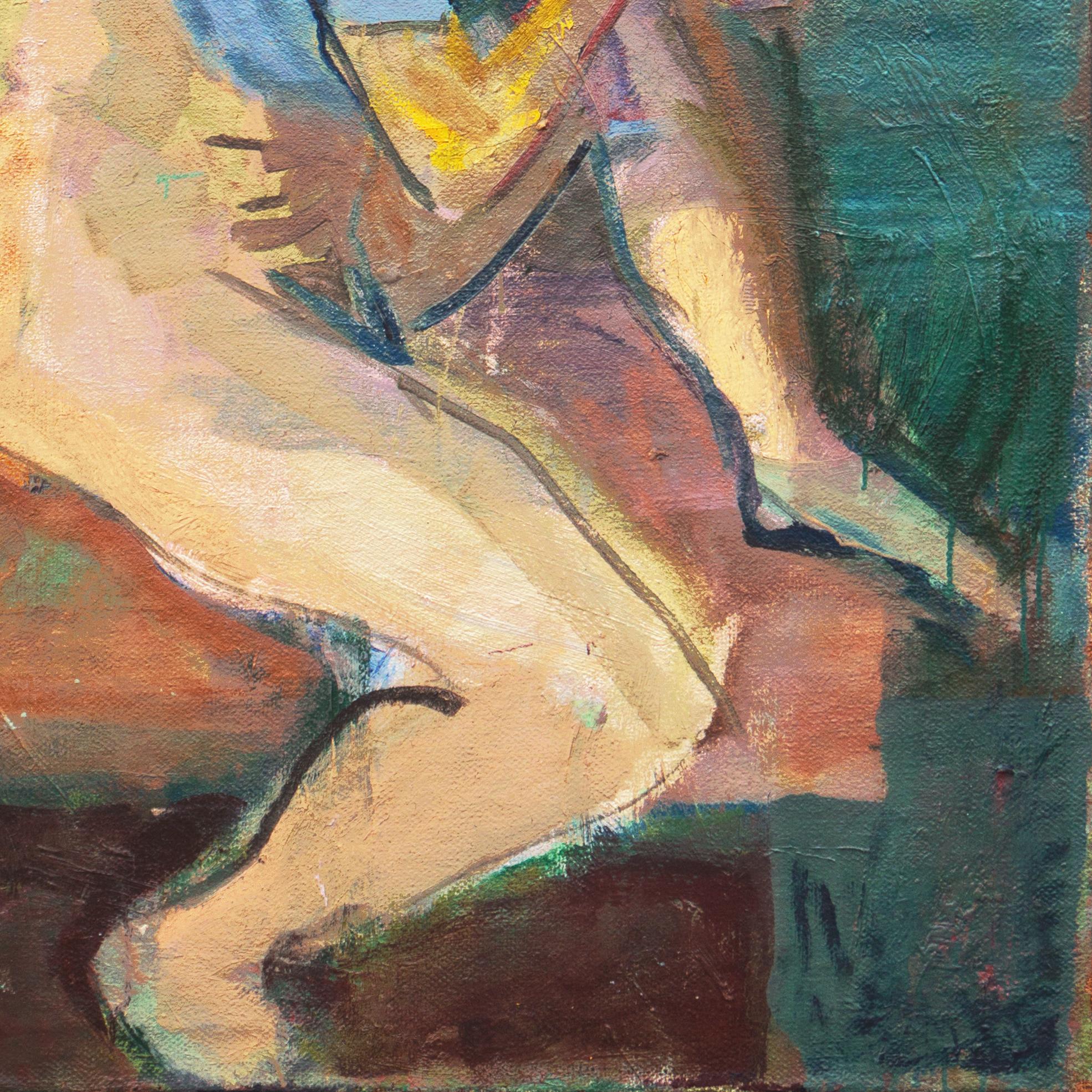 „Charlotte mit Krönchen“, Paris, Königliche Kunstakademie, Dänemark, Kopenhagen (Post-Impressionismus), Painting, von Evgenij Klenø