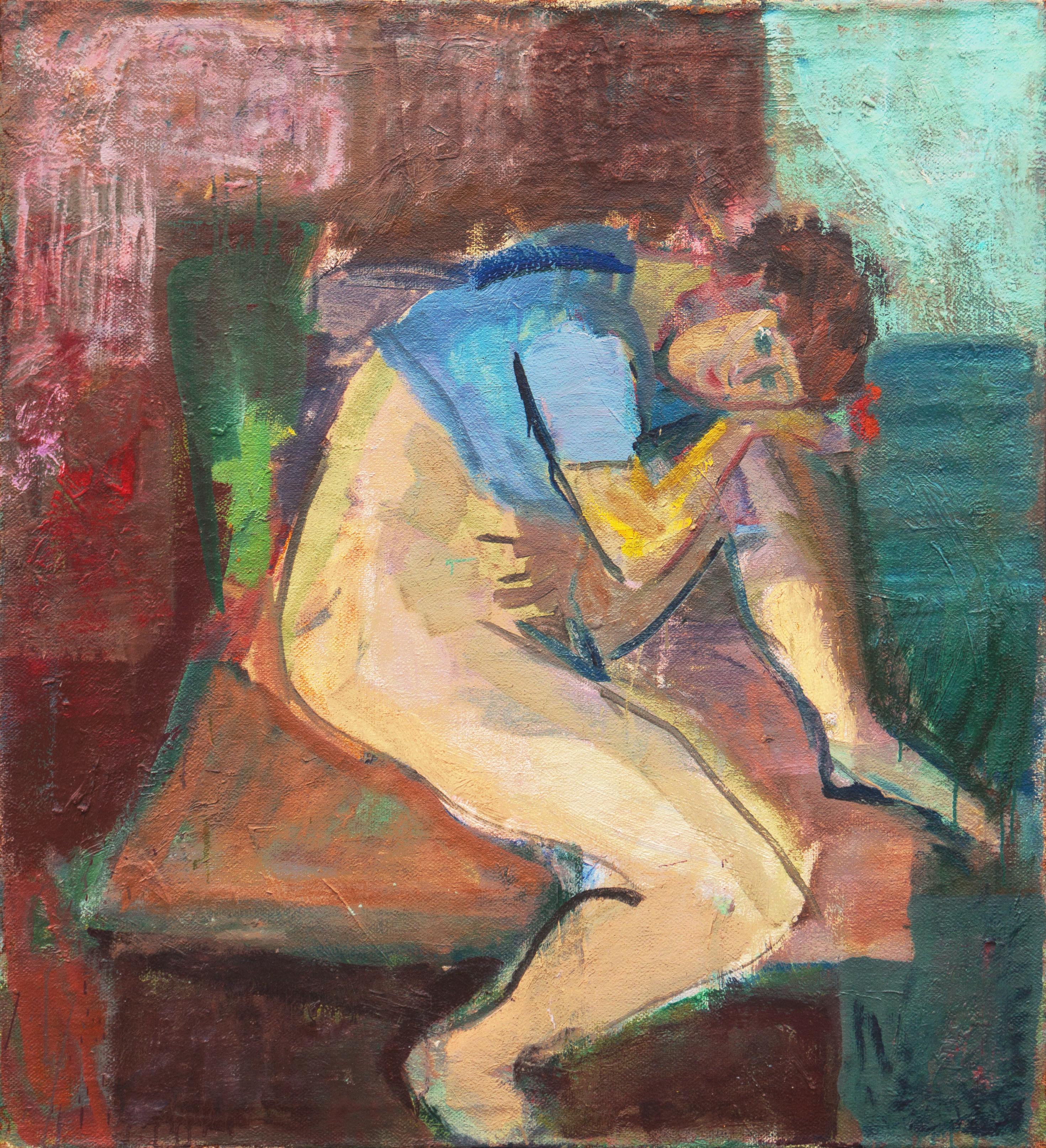 Evgenij Klenø Nude Painting – „Charlotte mit Krönchen“, Paris, Königliche Kunstakademie, Dänemark, Kopenhagen