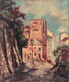  'A View of Old Montmartre', Paris, Moscow School, Dresden Academy of Fine Arts