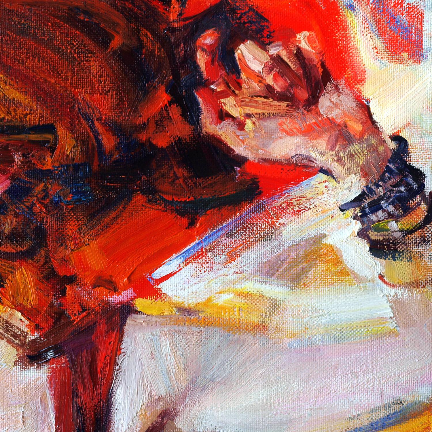 Music in my head. Dancing - Impressionist Painting by Evgeniy Monahov