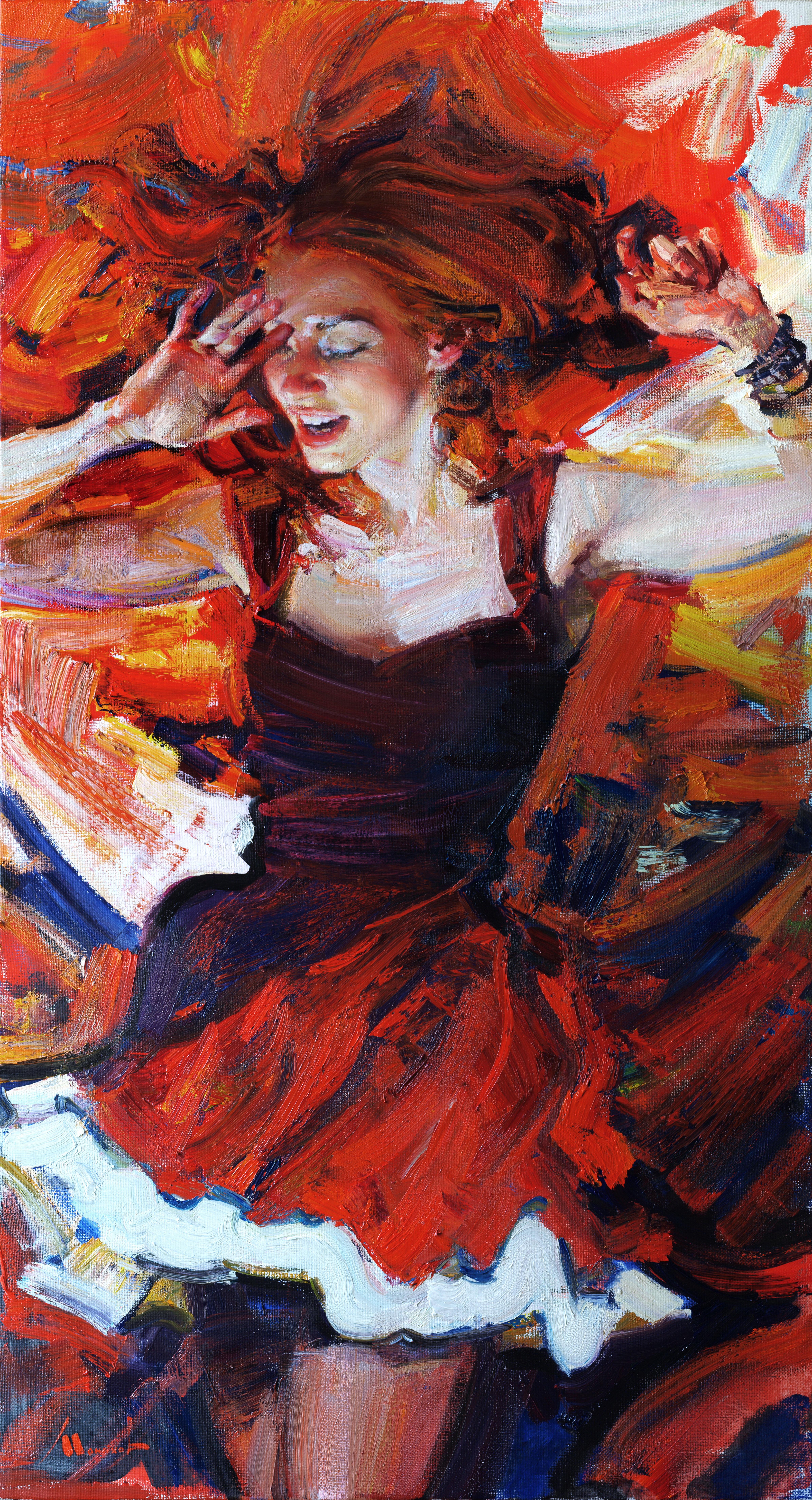 Evgeniy Monahov Figurative Painting - Music in my head. Dancing