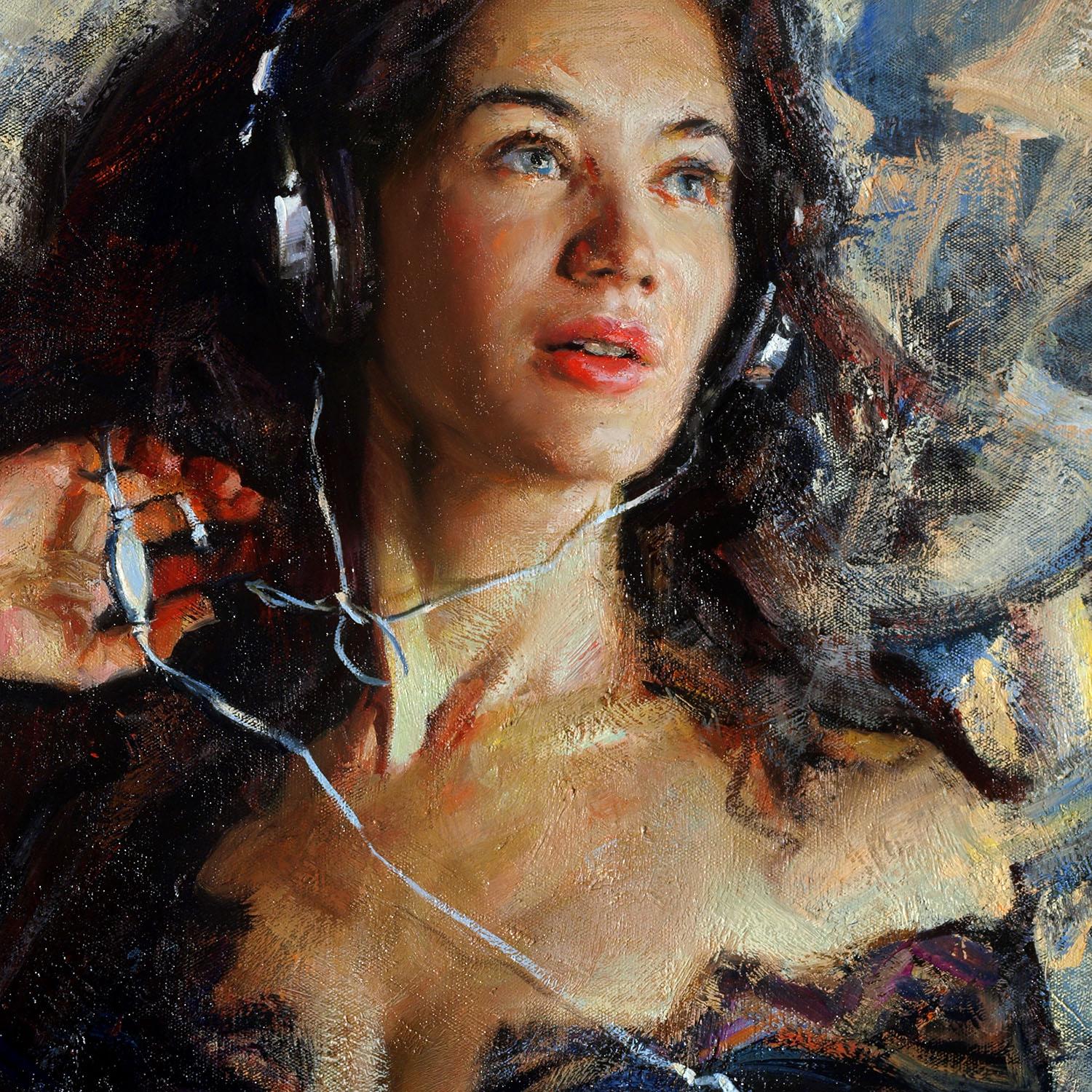 Musik in meinem Kopf. Singen – Painting von Evgeniy Monahov