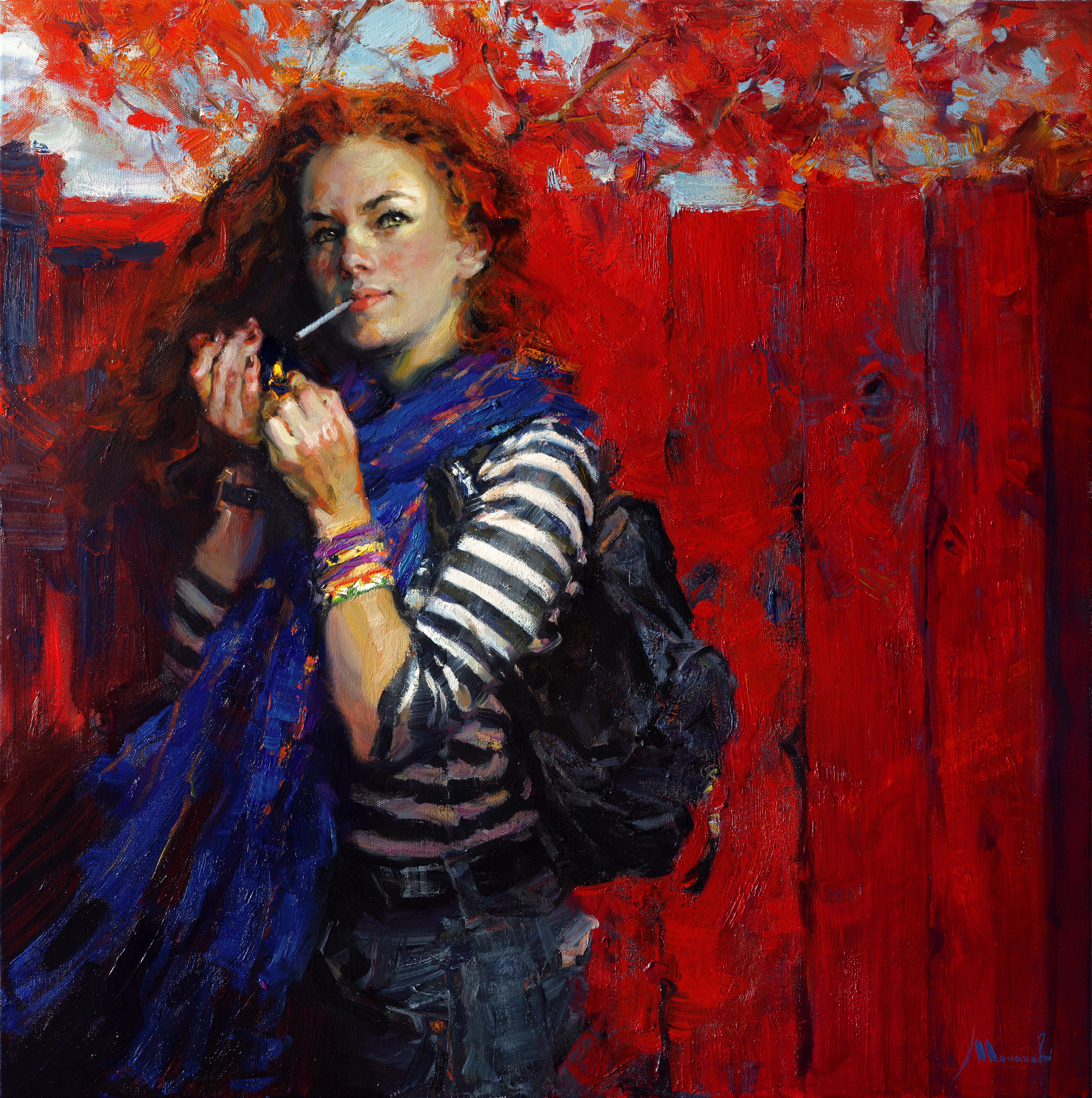 Figurative Painting di Evgeniy Monahov - Nessun rimpianto