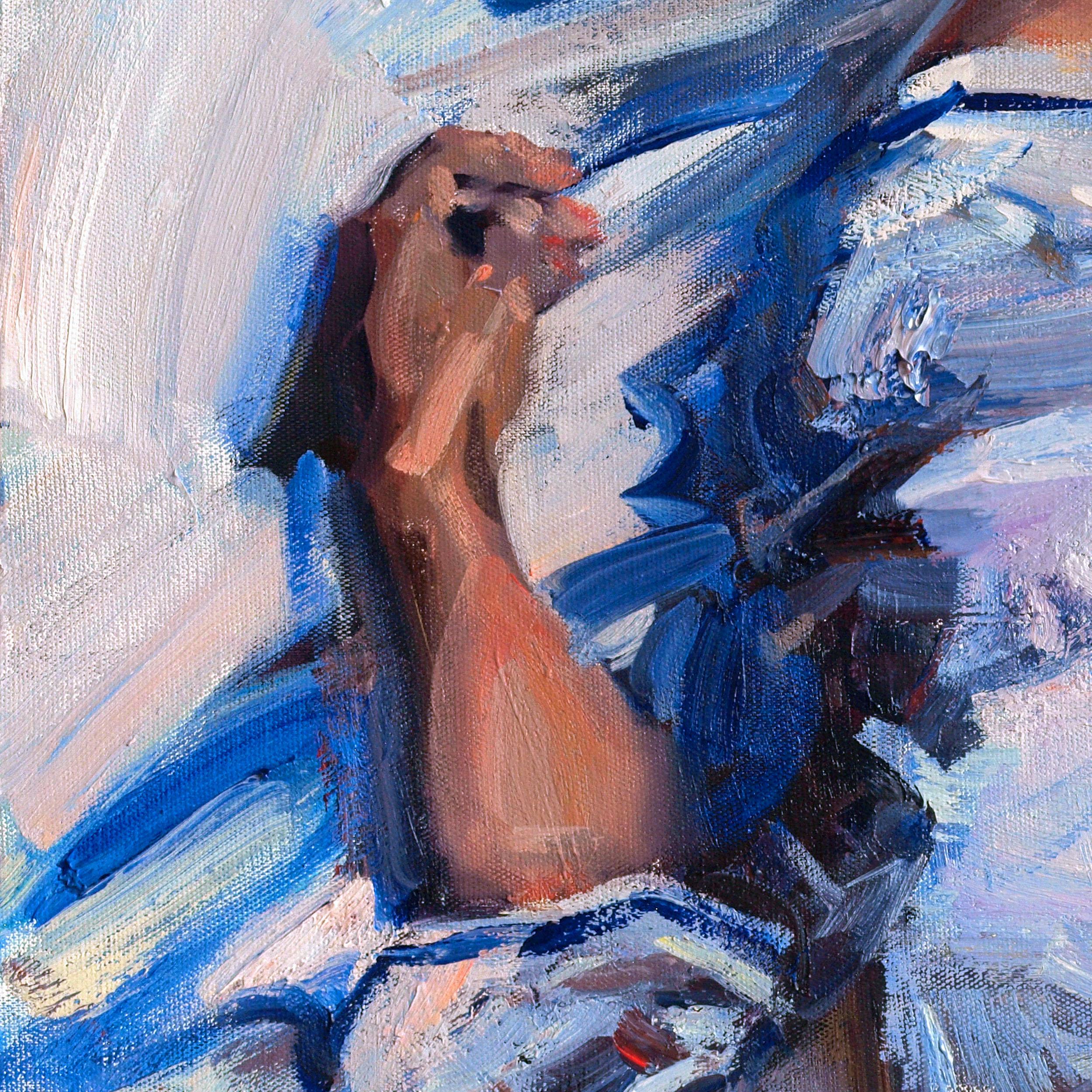 Uno dei modi più semplici per vedere il quadro con uno sguardo nuovo, quando dubiti di qualcosa, è capovolgerlo. Se ci sono errori, si noteranno immediatamente.

Ma se inizi subito a dipingere al contrario?

Si scopre una cosa piuttosto