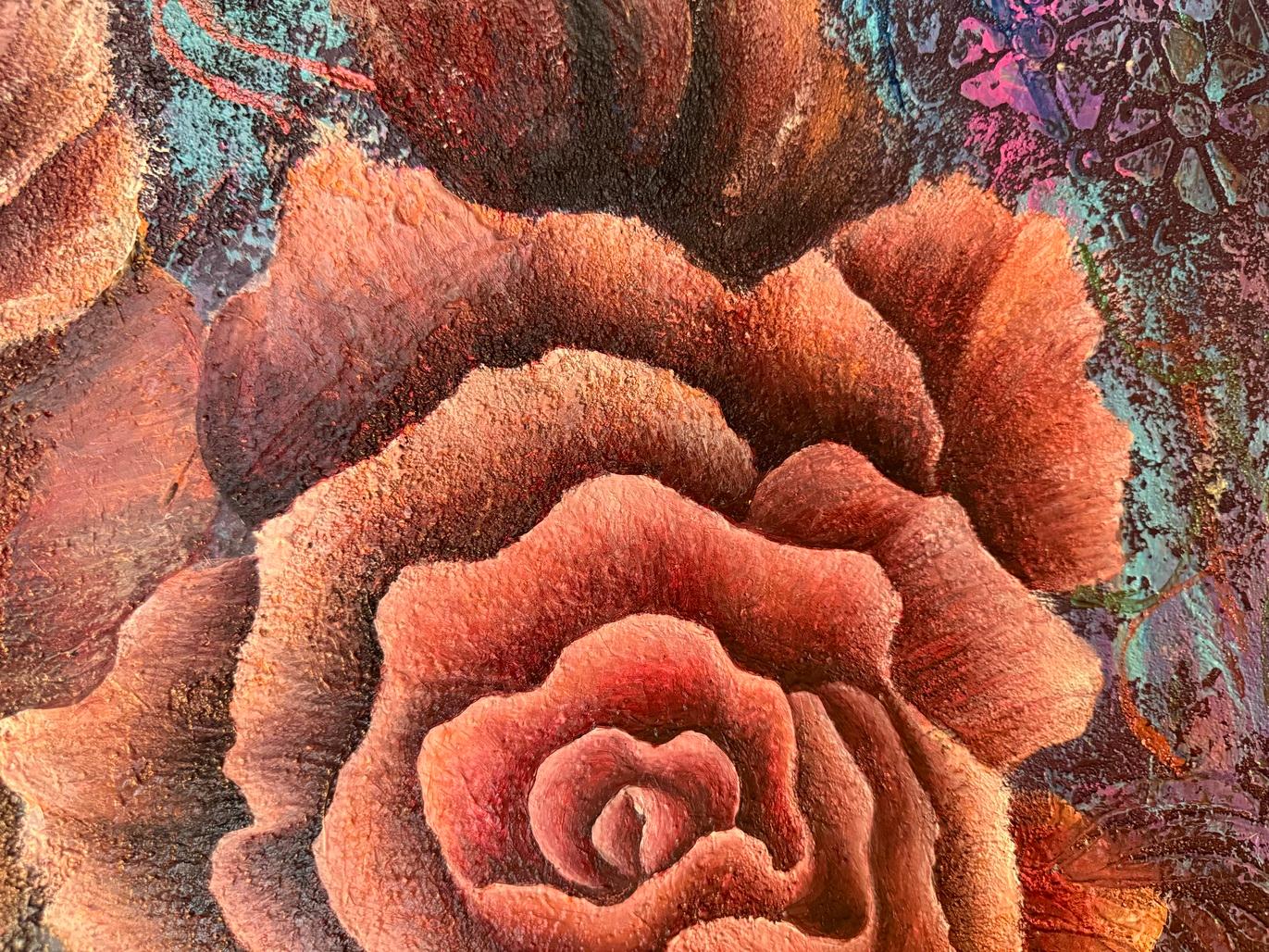 Candy flowers - Painting by Evgeniya Brits