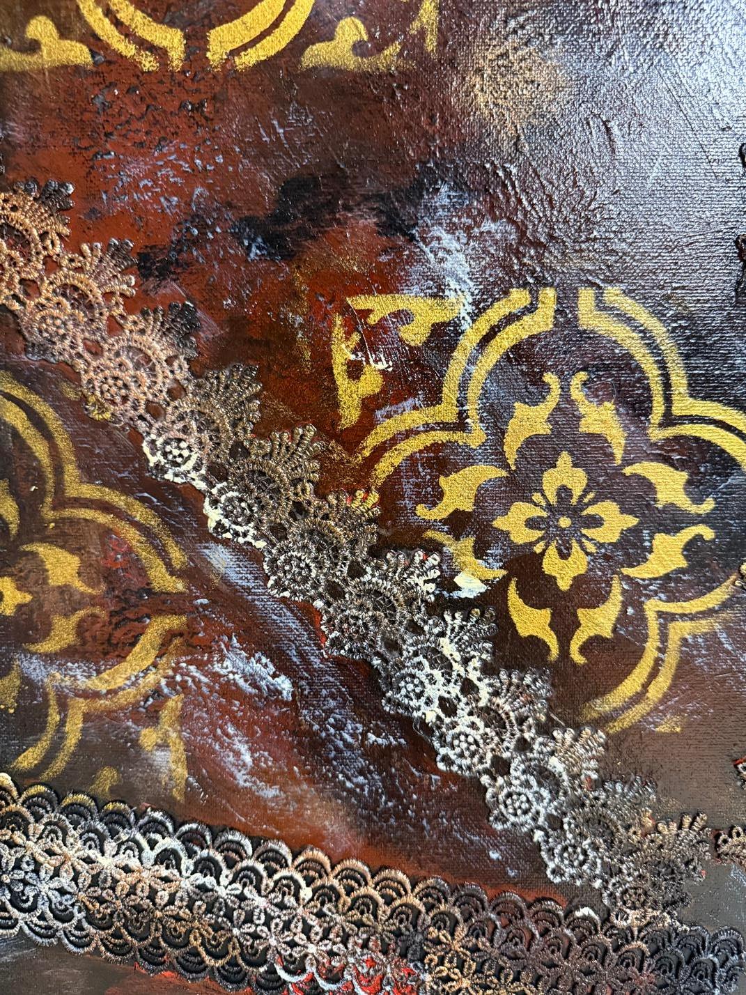 Schokolade (Schwarz), Abstract Painting, von Evgeniya Brits