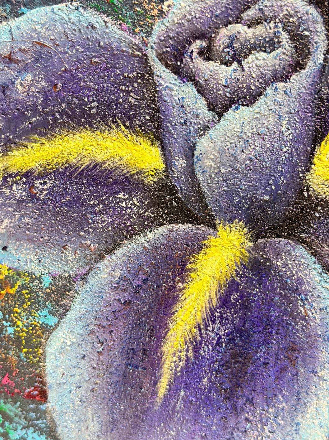 Les fleurs à travers le temps - Pop Art Painting par Evgeniya Brits