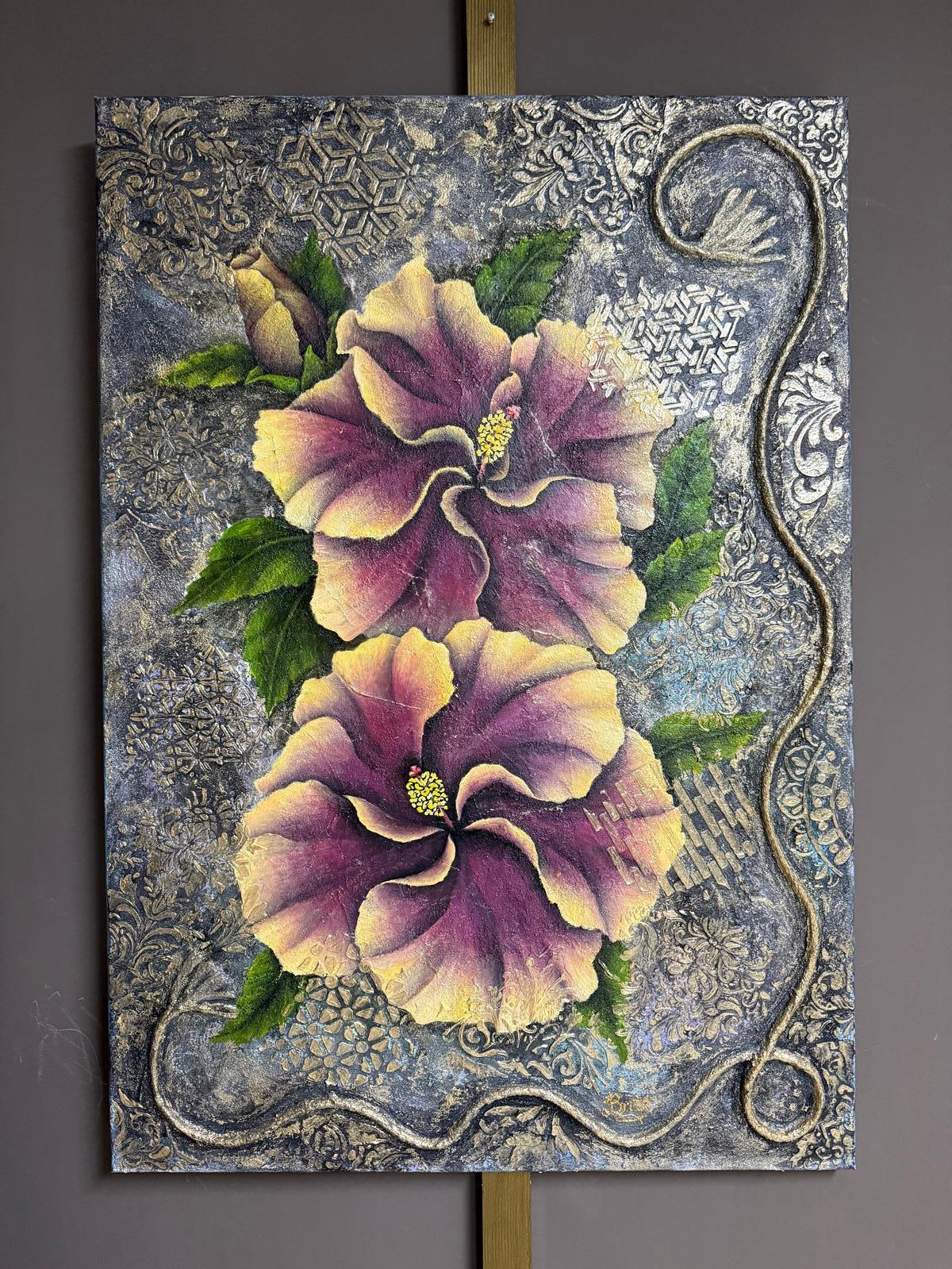 Pizzo d'oro - Painting di Evgeniya Brits