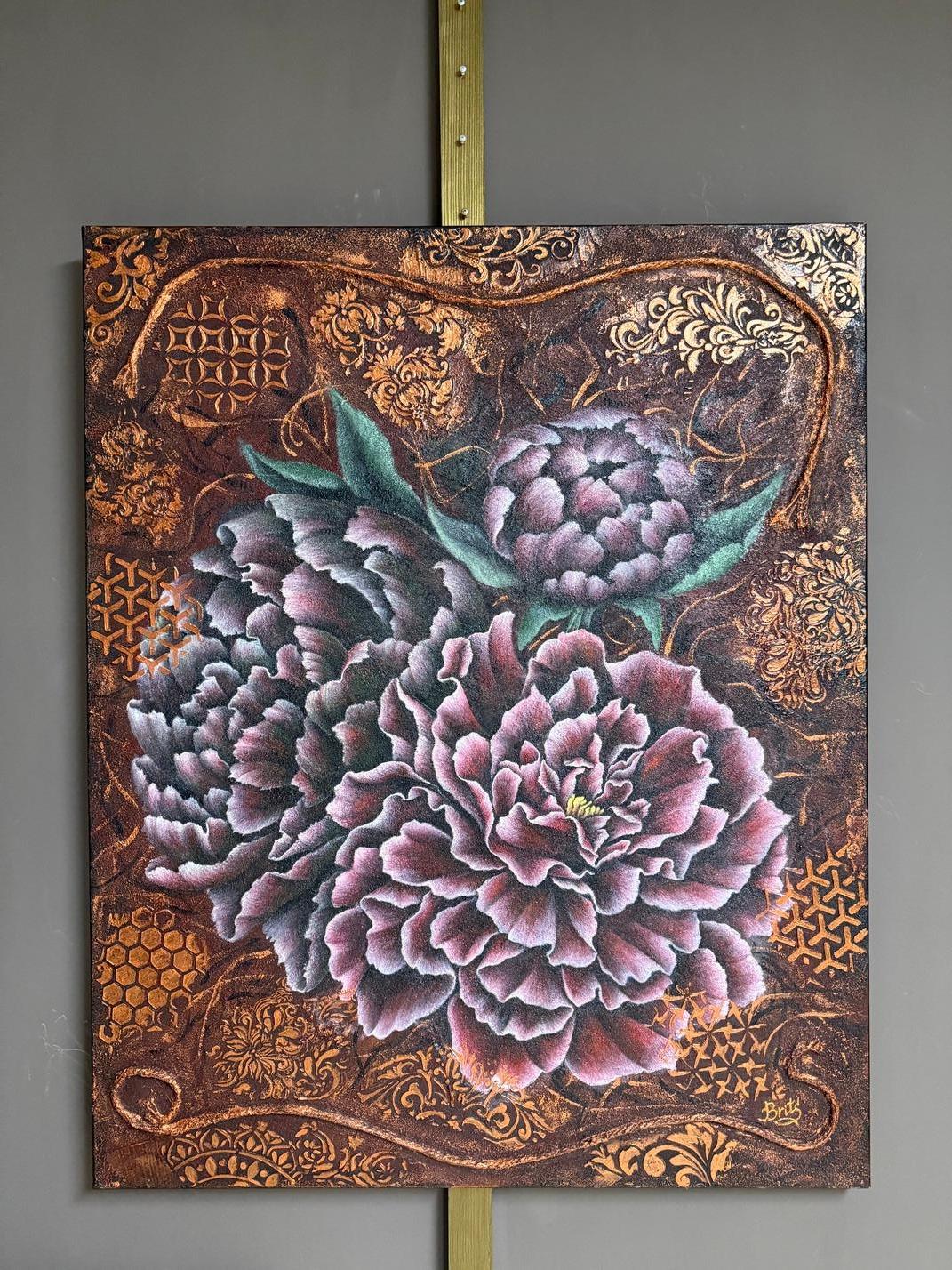 Pizzo d'oro - Painting di Evgeniya Brits