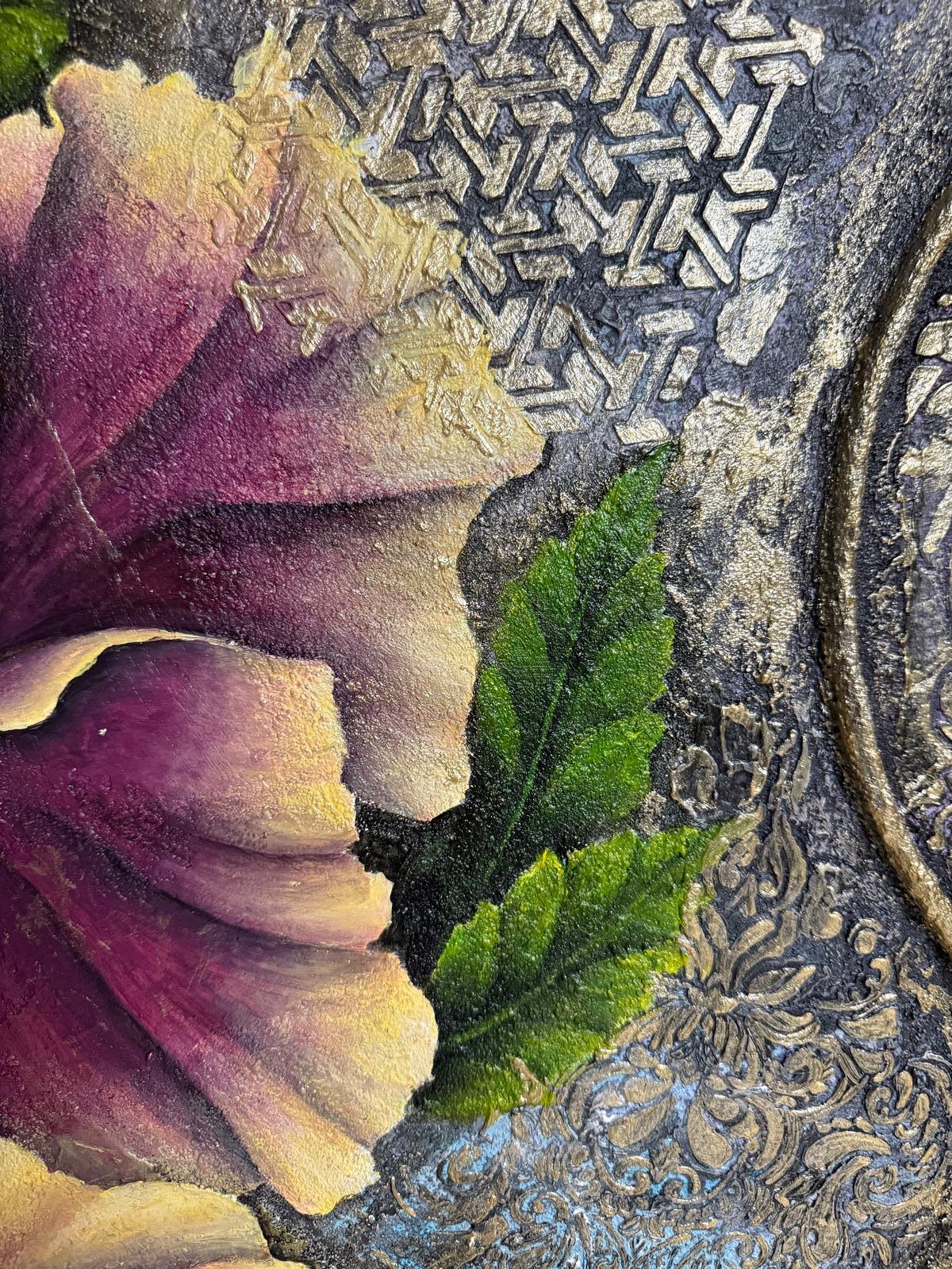 Pizzo d'oro - Painting Impressionismo astratto di Evgeniya Brits