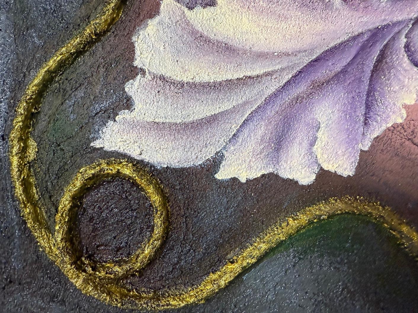 Iris (Abstrakter Impressionismus), Painting, von Evgeniya Brits