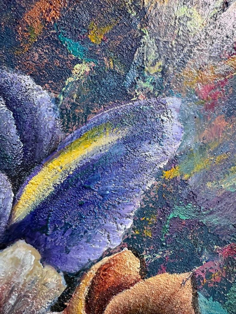 Mystère de la floraison - Impressionnisme abstrait Painting par Evgeniya Brits