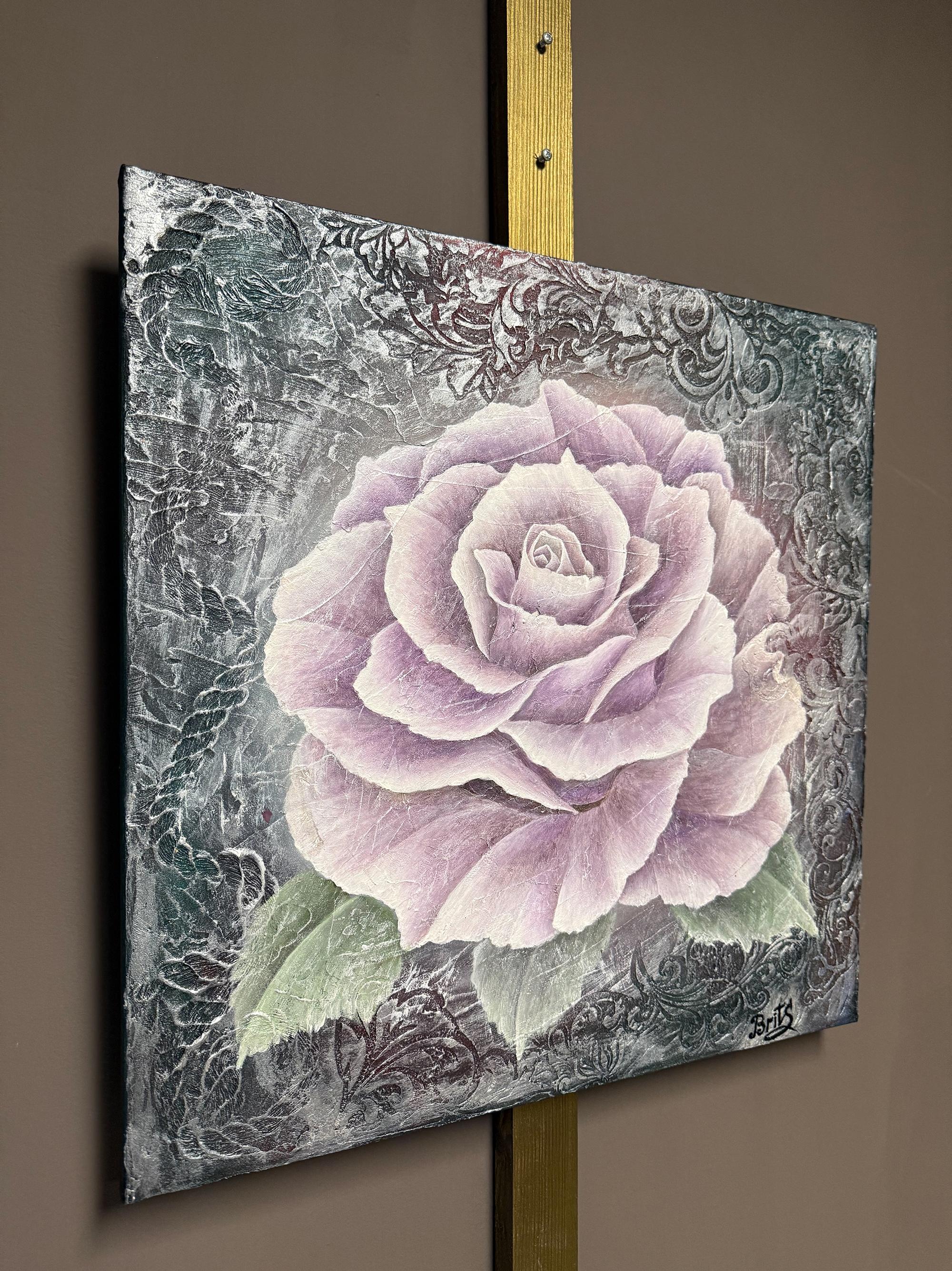 Rosa Violeta - Painting di Evgeniya Brits