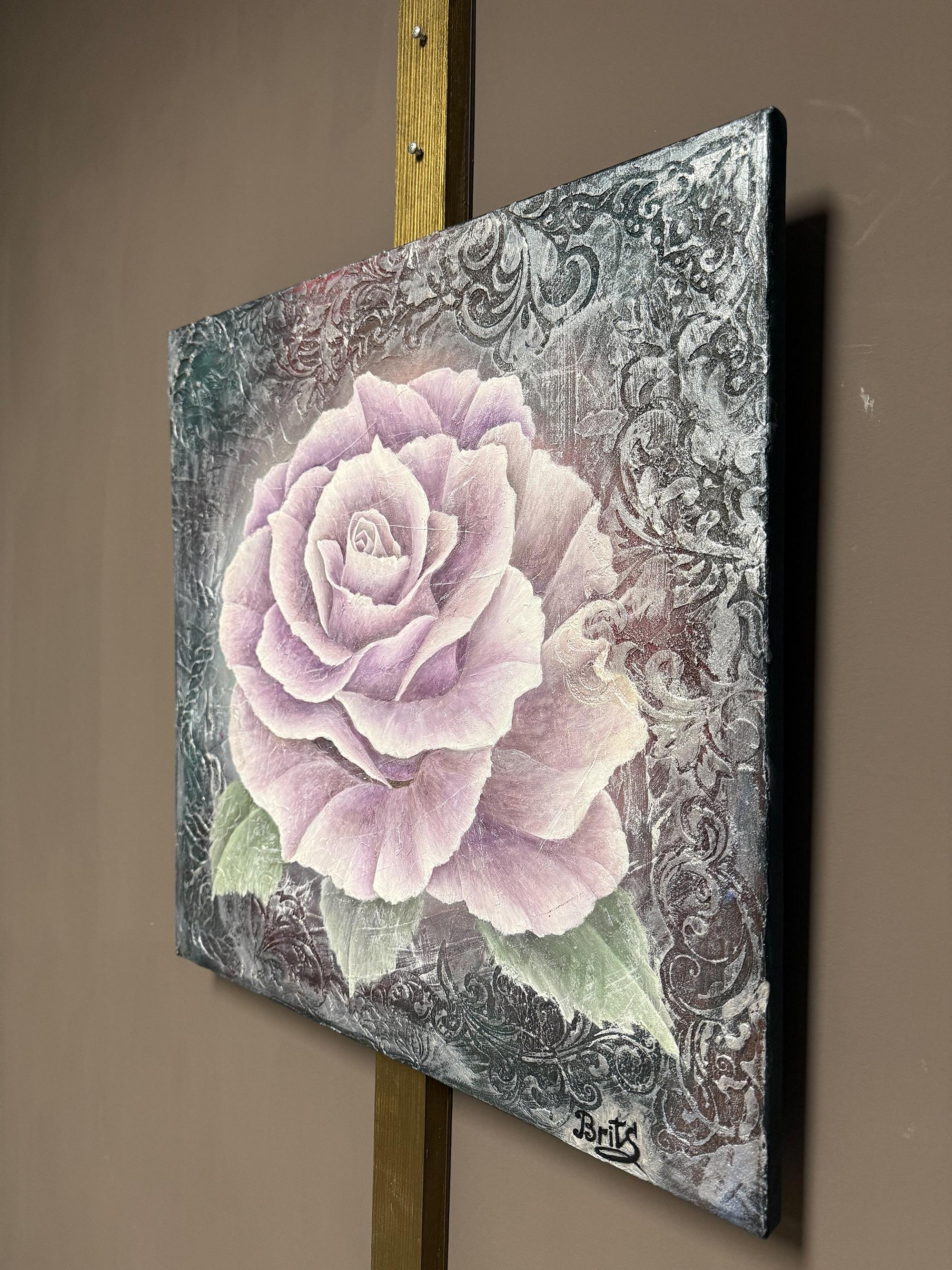 Rosa Violeta - Painting Impressionismo astratto di Evgeniya Brits