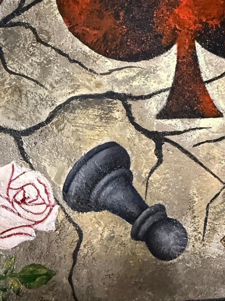 Die Geheimnisse des Spatens – Painting von Evgeniya Brits