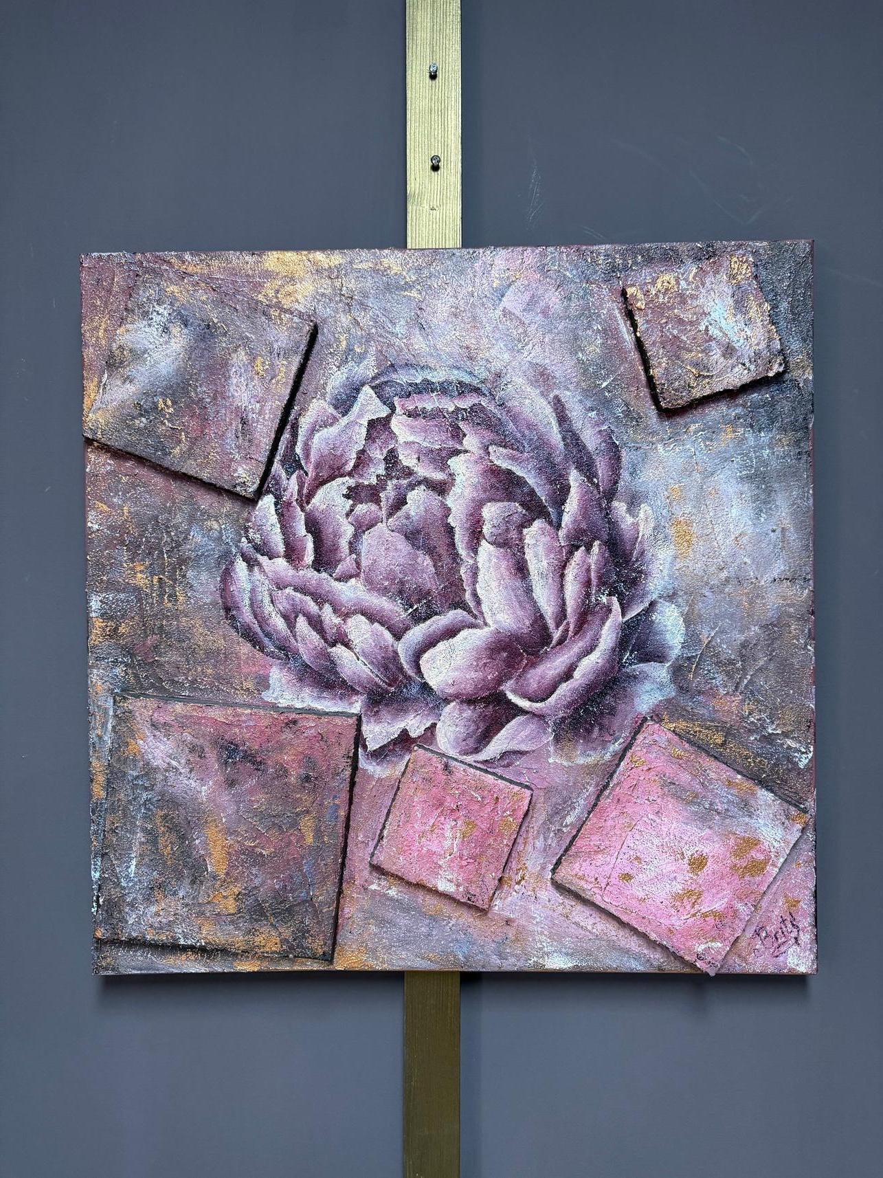 La pivoine rouge - Painting de Evgeniya Brits