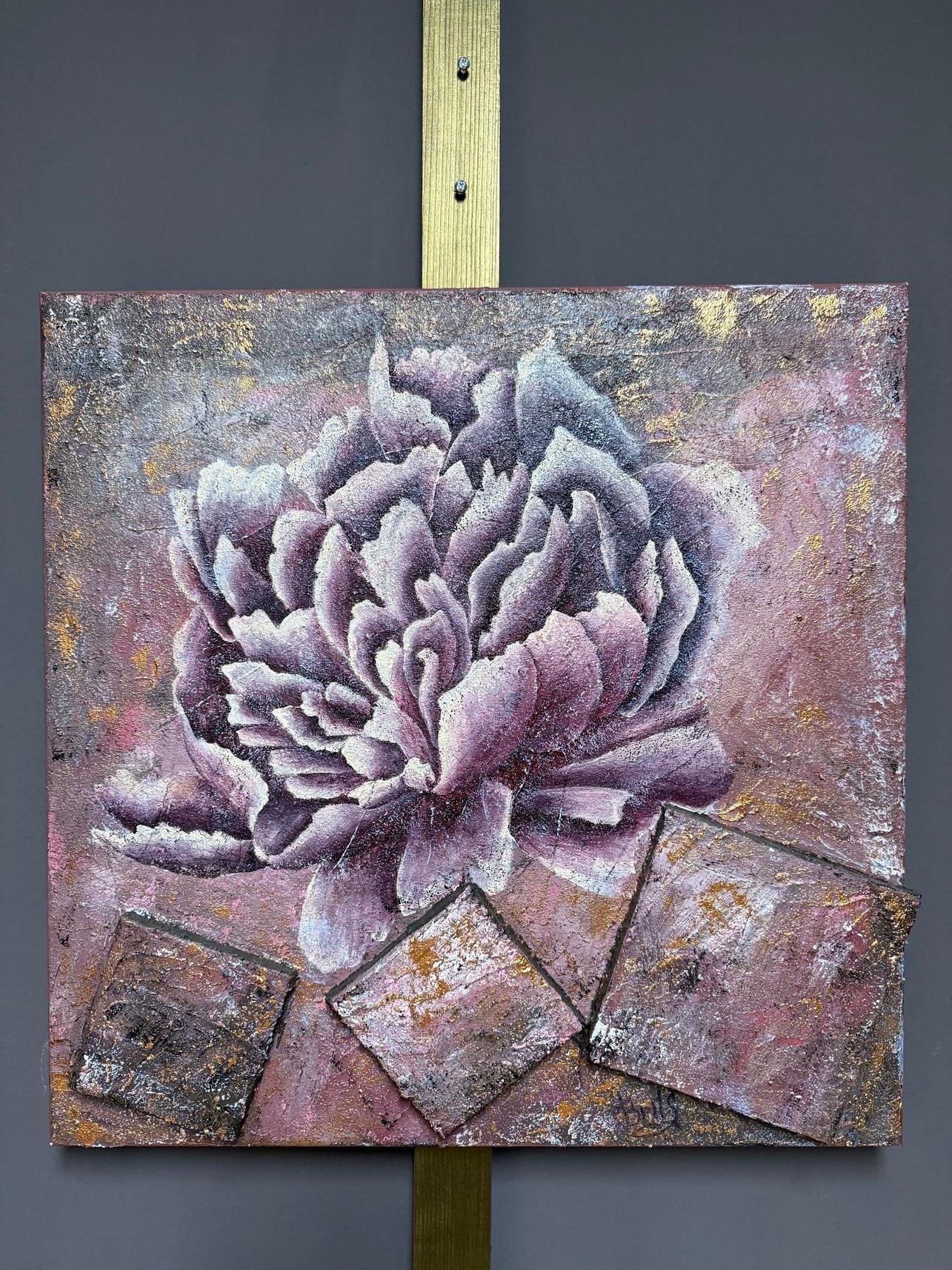 The Red Peony - Painting by Evgeniya Brits