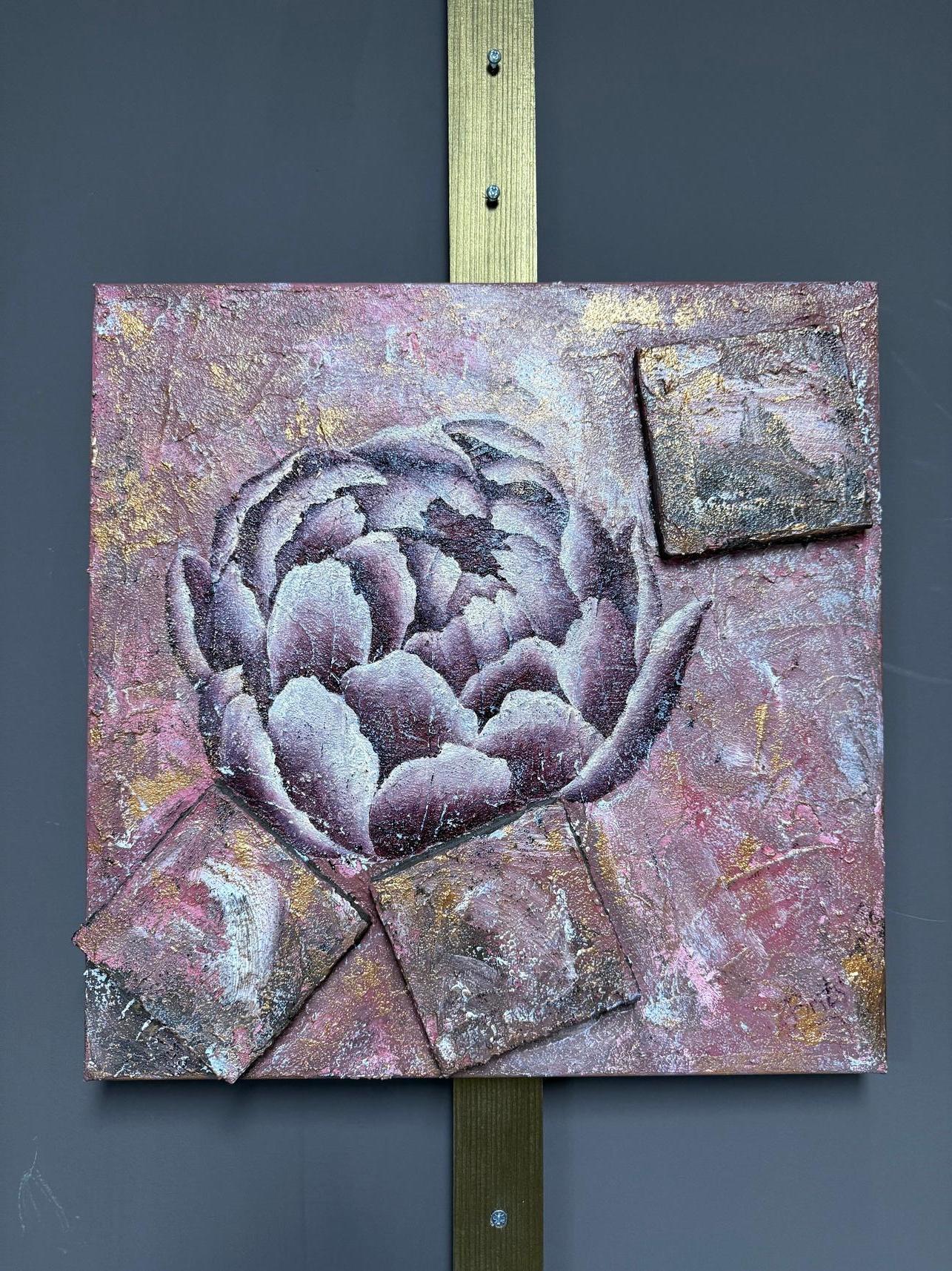 The Red Peony - Painting by Evgeniya Brits