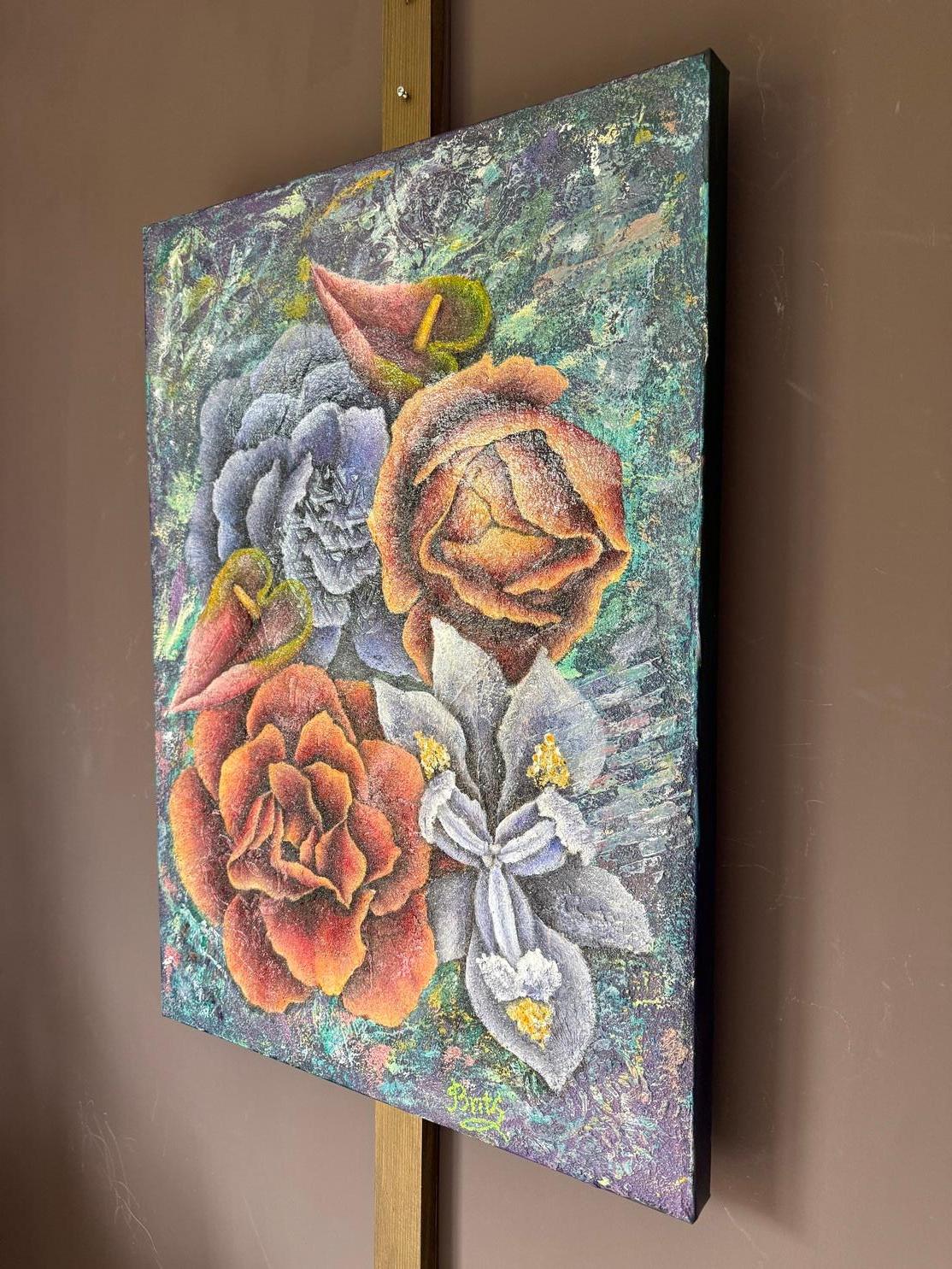 The Secret Language of Flowers - Painting by Evgeniya Brits