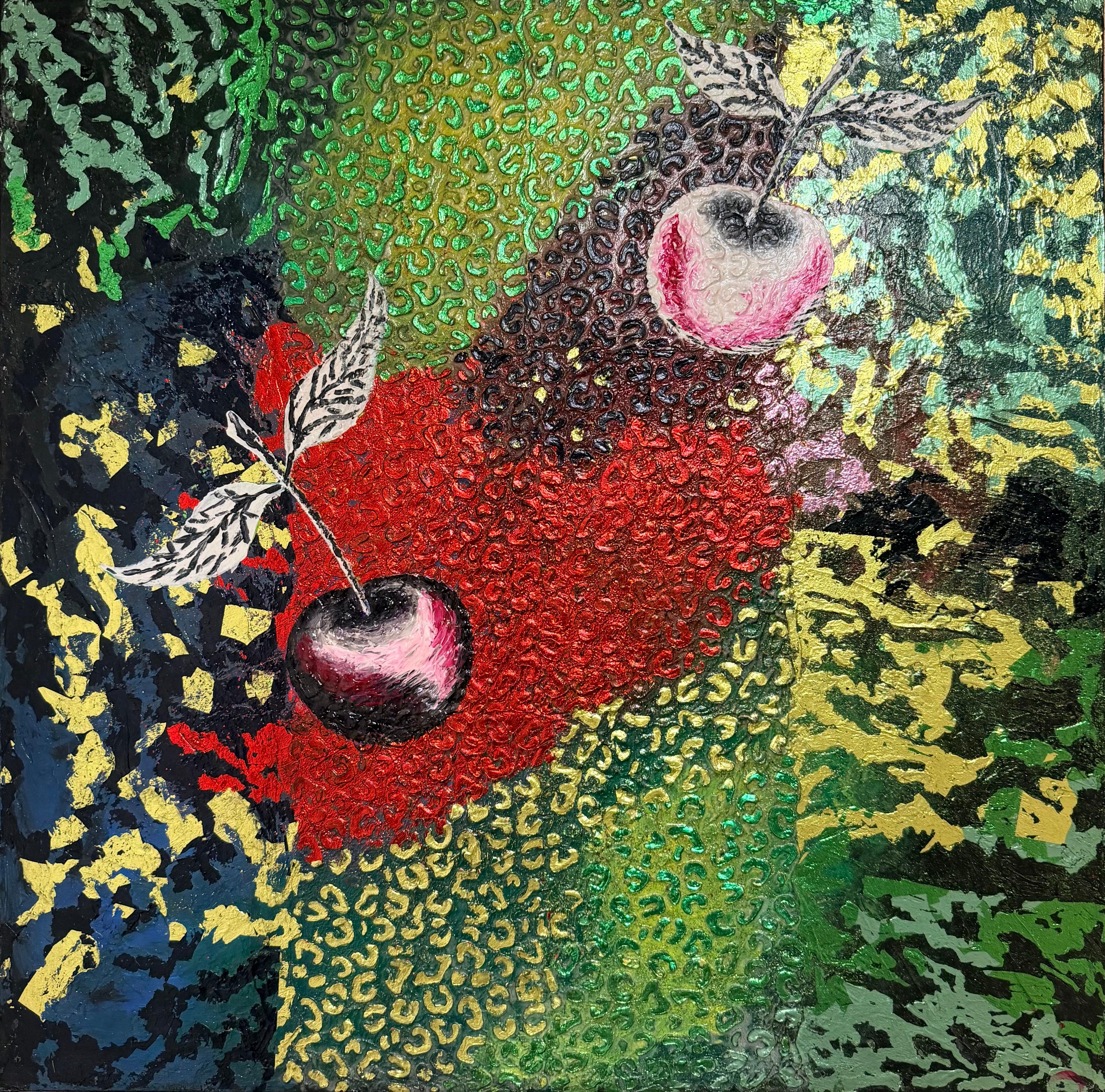 Evgeniya Brits Abstract Painting – „Zwei Versuchungen.“