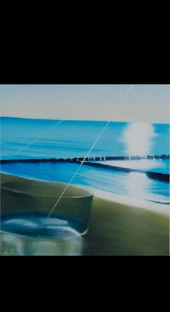 "Elisaveta Solomina" Peinture à l'huile 47" x 26" pouces par Evgeniya Buravleva