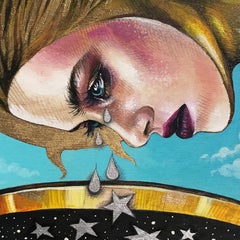 Figuratives Kunstwerk des magischen Realismus, „Myth About the Stars“ von Evgeniya Golik