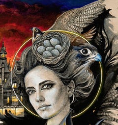 Magic Realism Figurative Artwork, "Peculiar Forever" by Evgeniya Golik