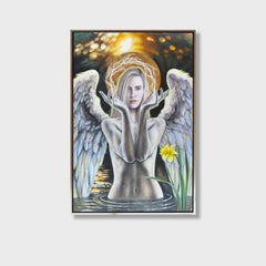 Magic Realism Figurative Artwork, "Temperance" by Evgeniya Golik