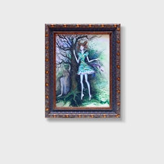 Magic Realism Figurative Artwork, "Lost in Woods" by Evgeniya Golik