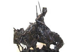 EVGENY ALEXANDROVICH LANCERAY (1848 – 1886): Cossack Cavalry Group in Bronze