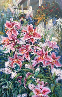"Bush of Red lilies"