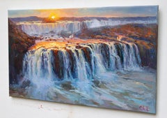 "Evening waterfall"