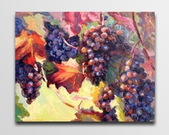 Grape 2, Dipinto paesaggistico originale, olio su tela, 2023