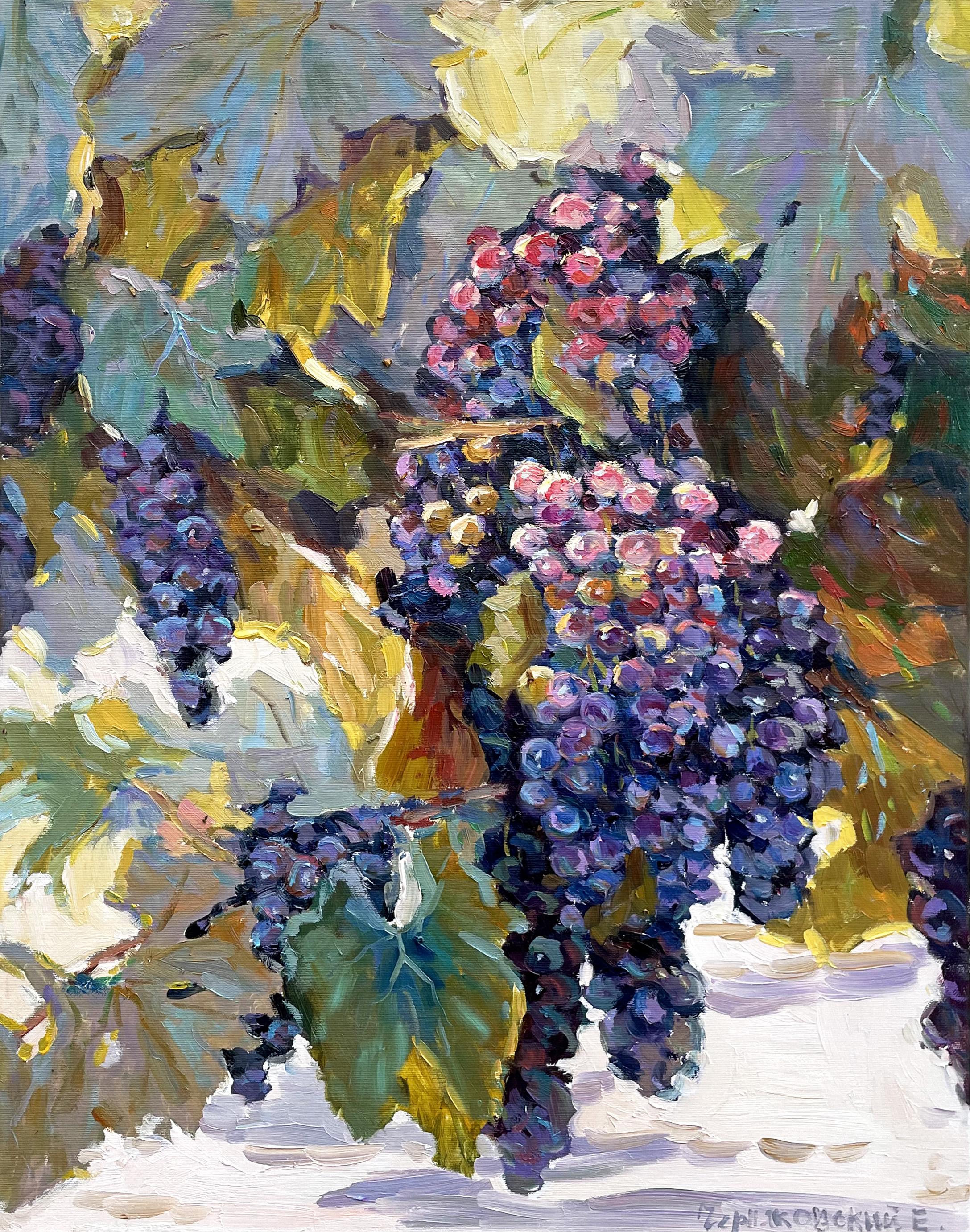 Evgeny Chernyakovsky Landscape Painting - "Grape"