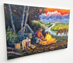"In the mountains"
