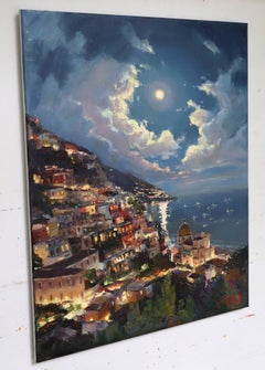"Moonlit sky"