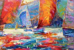 Morning by the Sea, Impressionist Landscape Painting, Oil on Canvas, 2026